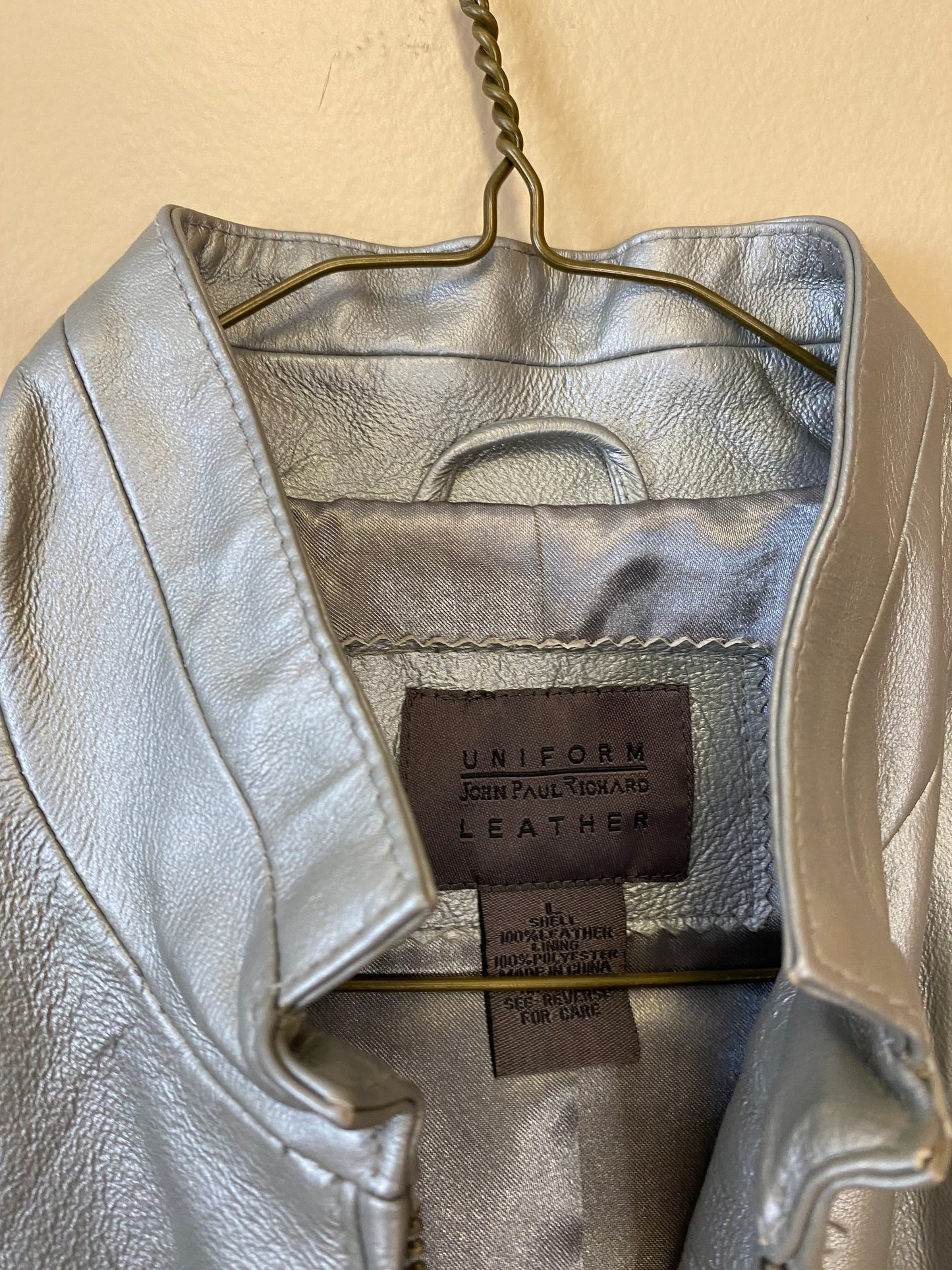 John Paul Richard Silver Moto Jacket