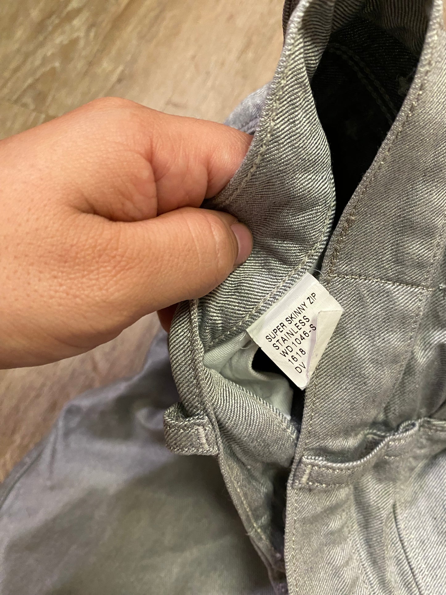 Tksubi Silver Skinny Jeans