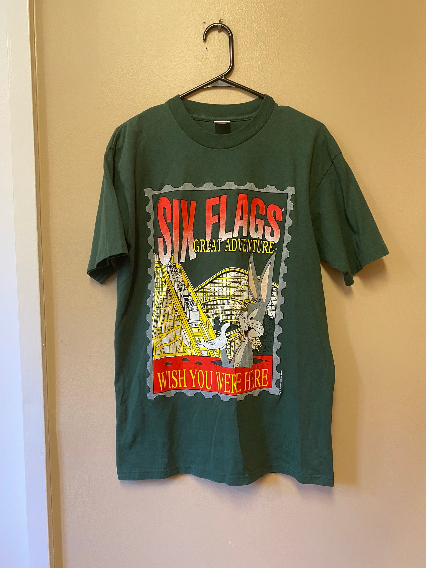 1994 Sherry’s Six Flags Wish You Were Here T-Shirt