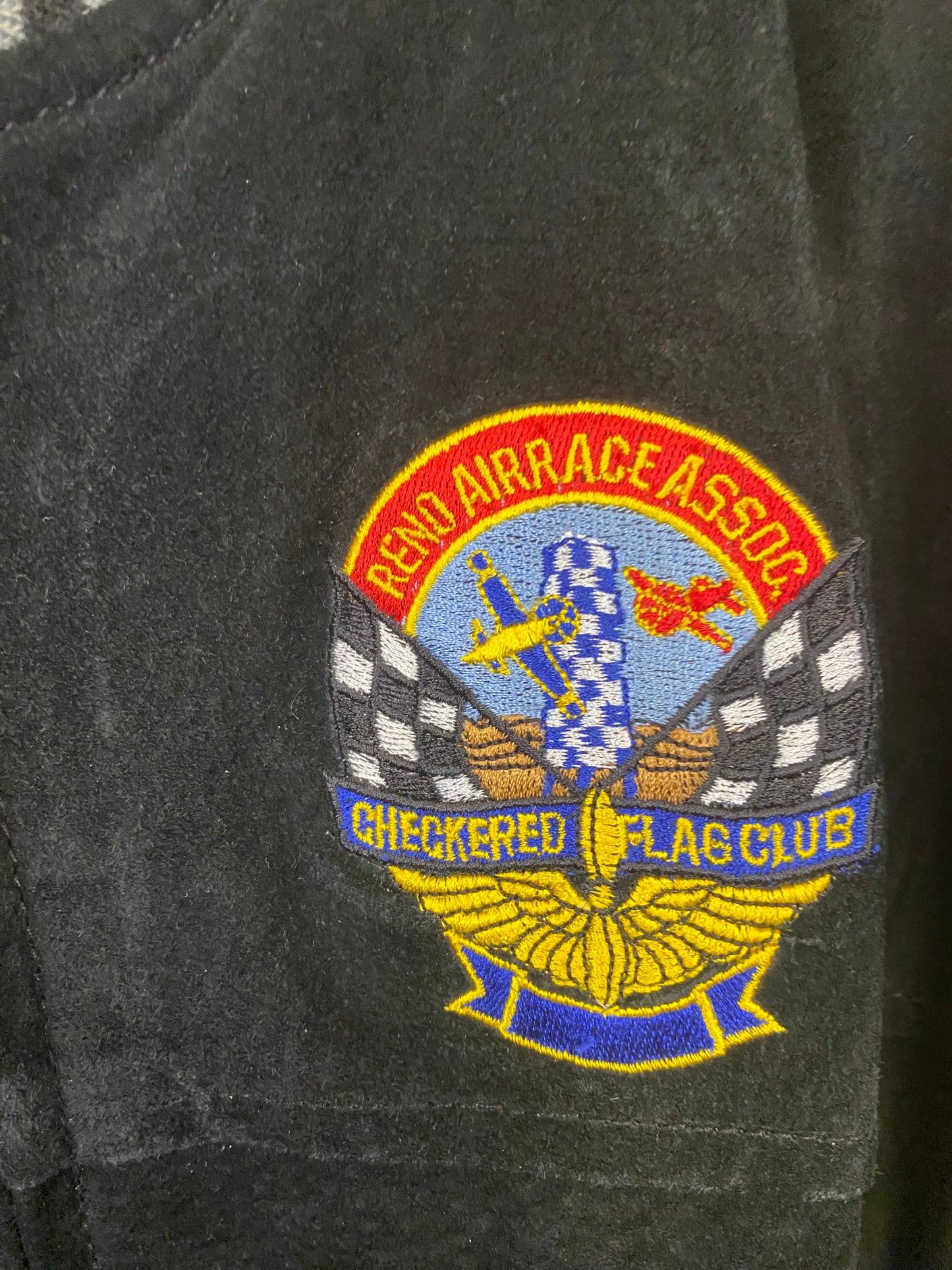 USA Leather Reno Air Race Assoc Bomber Jacket