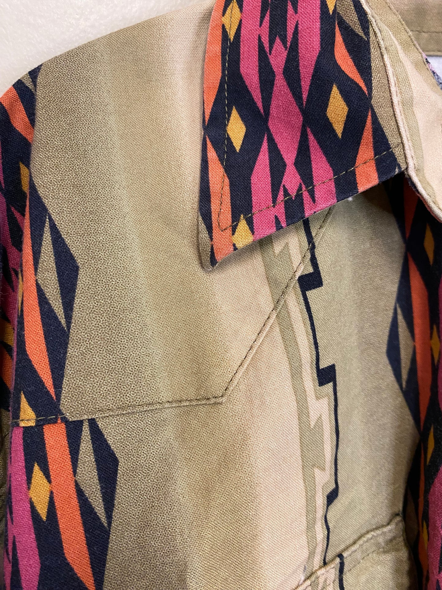 Wrangler Western Aztec Pattern Button up