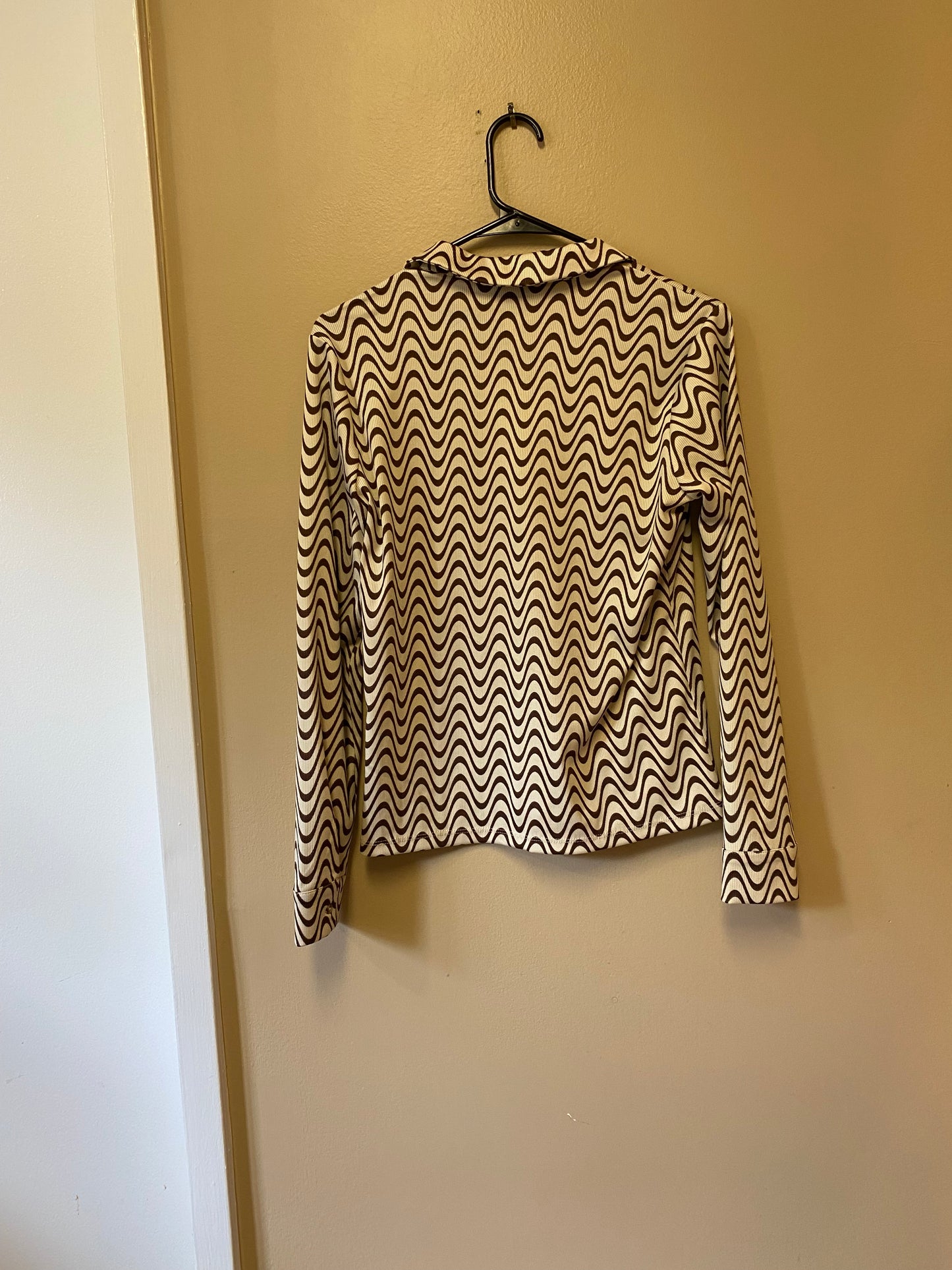 Industry Squiggle Long Sleeve Button up