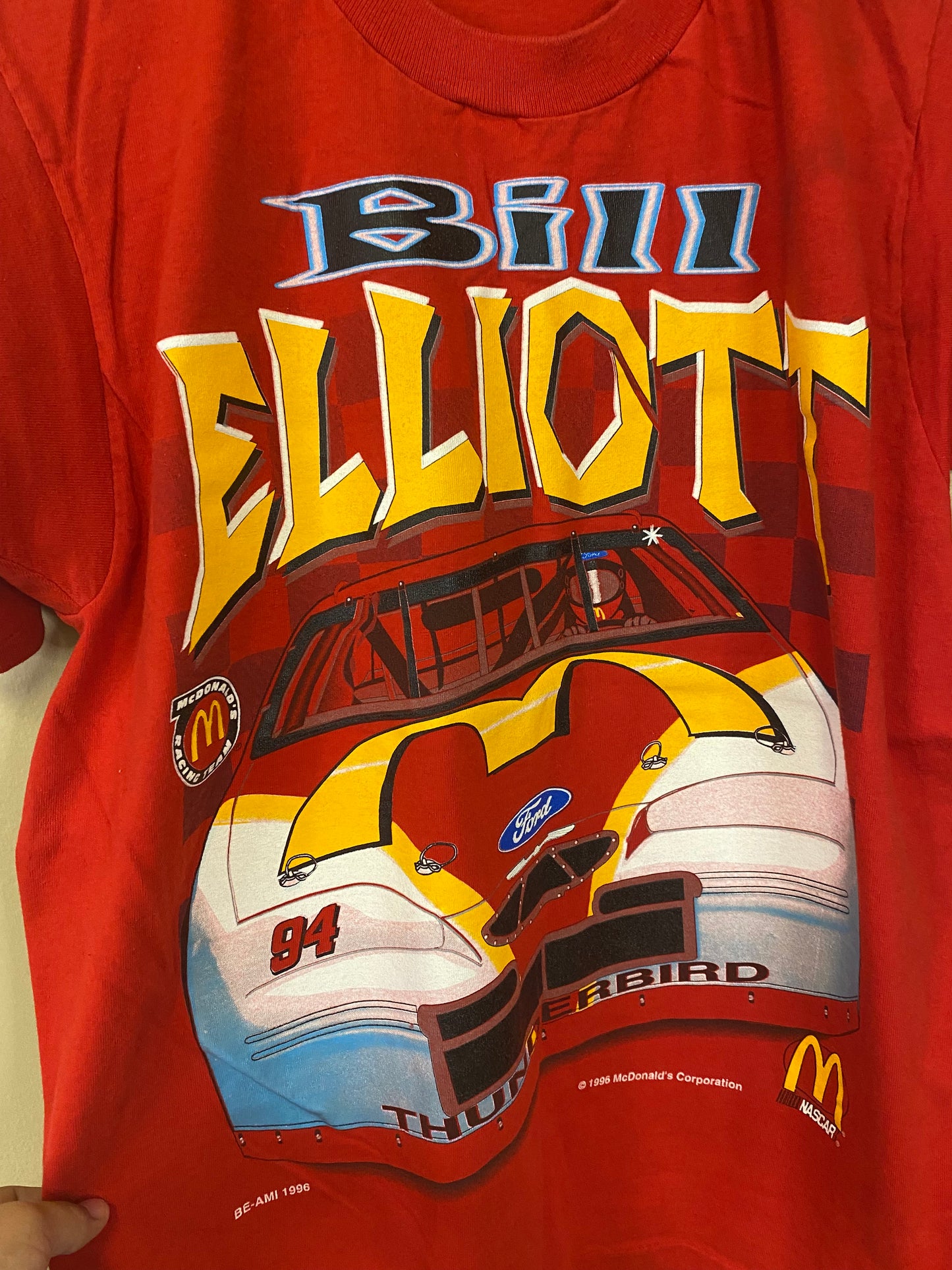 1996 Bill Elliot McDonald’s Nascar T-Shirt