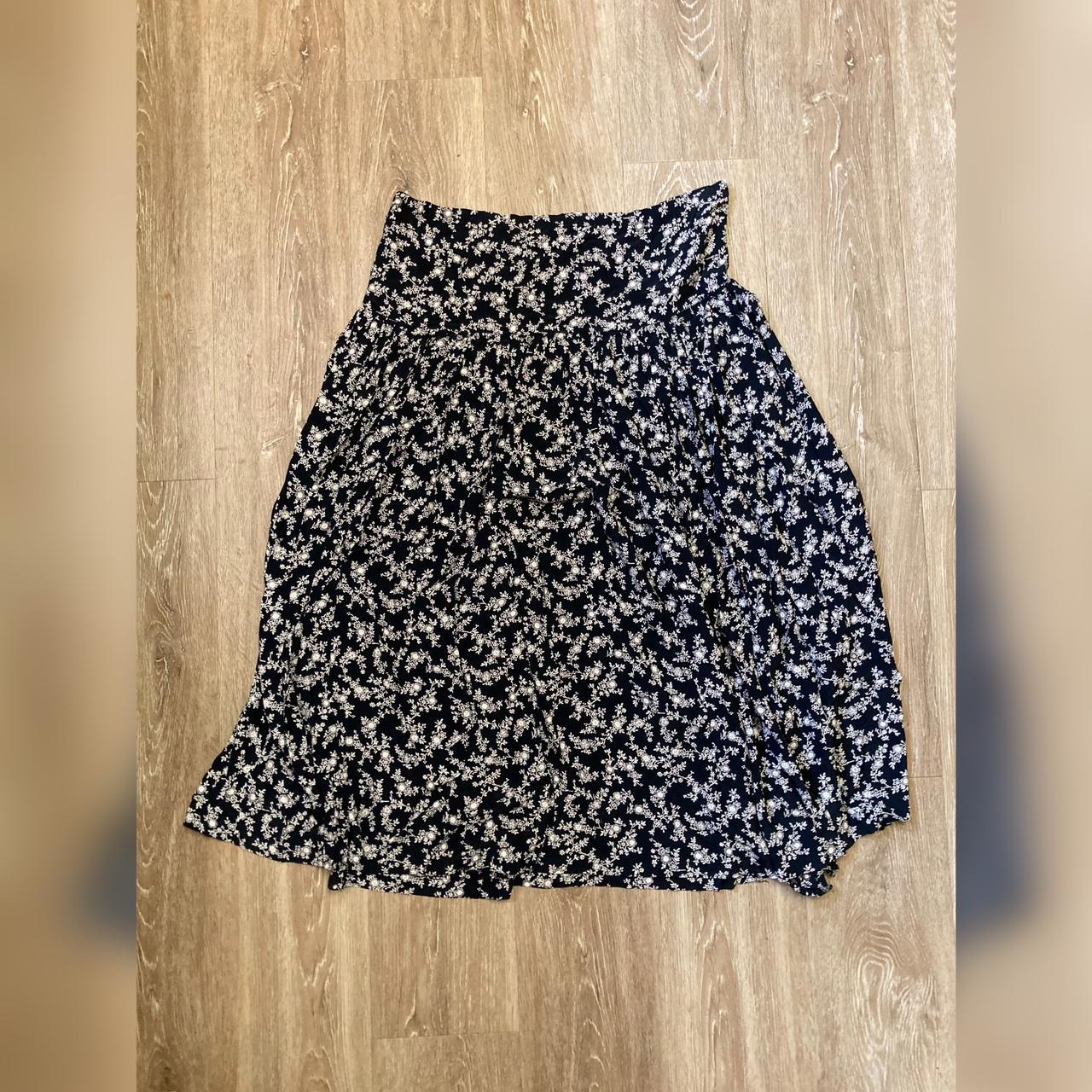 ABS Floral Maxi Skirt