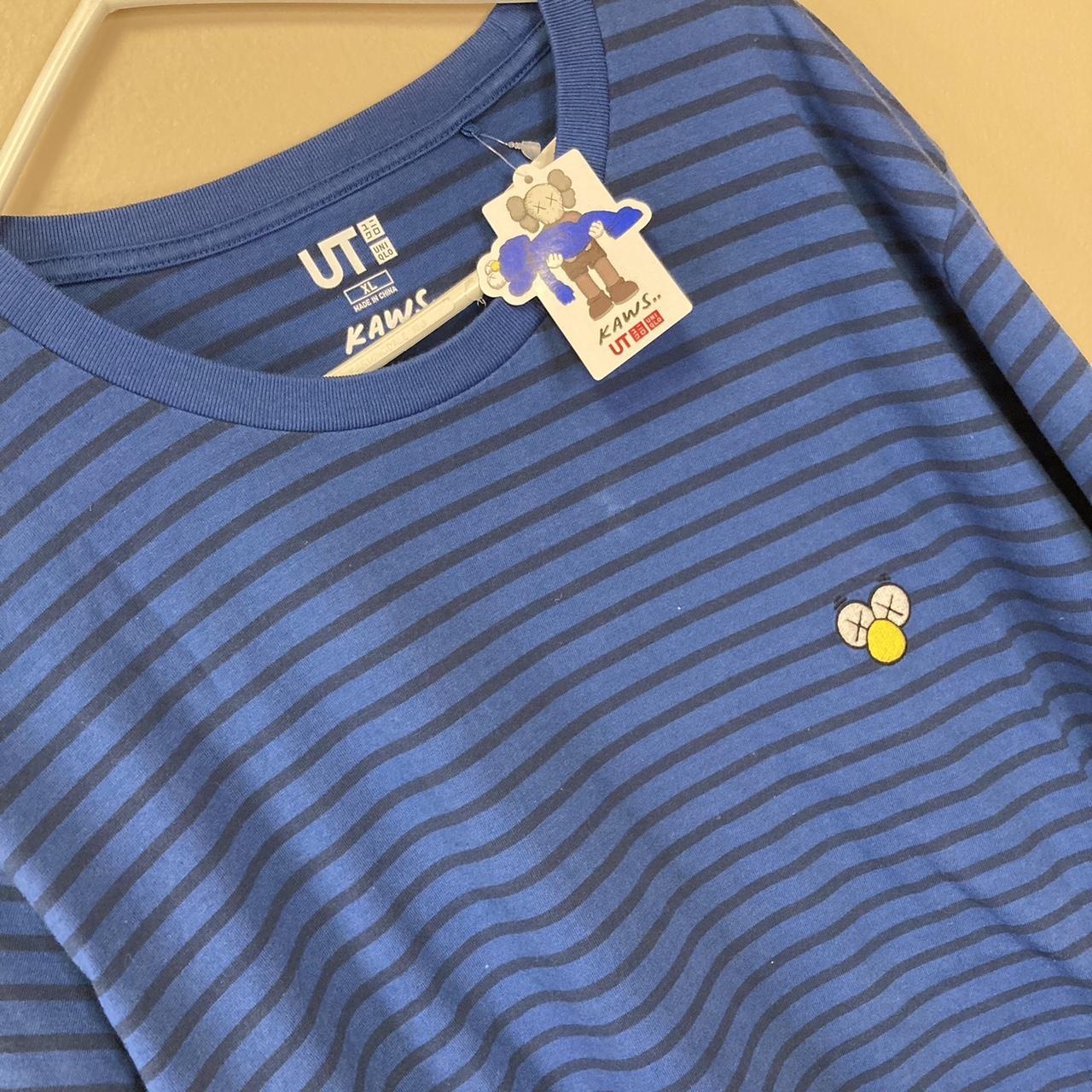 Kaws Uniqlo BFF Striped T-Shirt