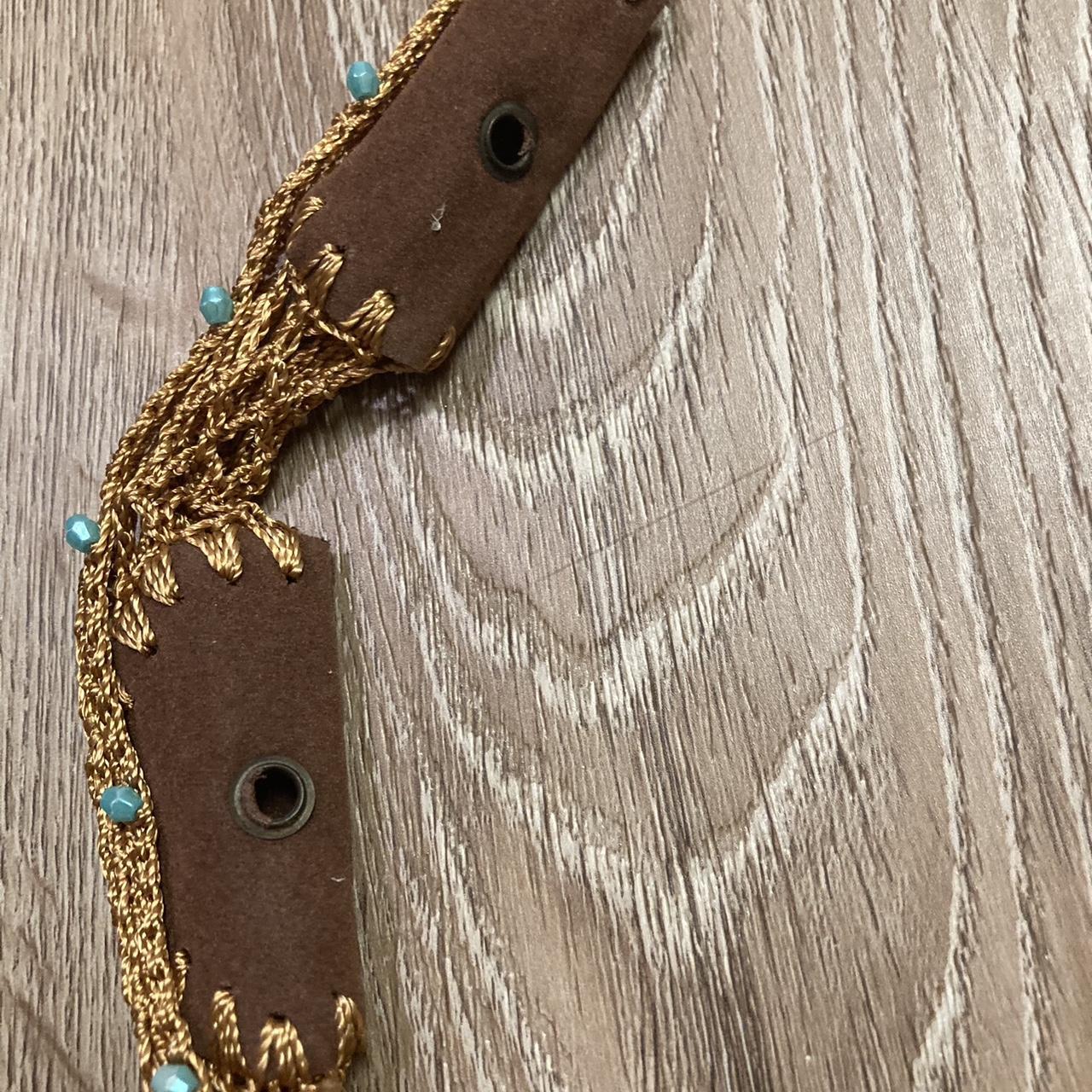 Boho Beaded Woven Belt