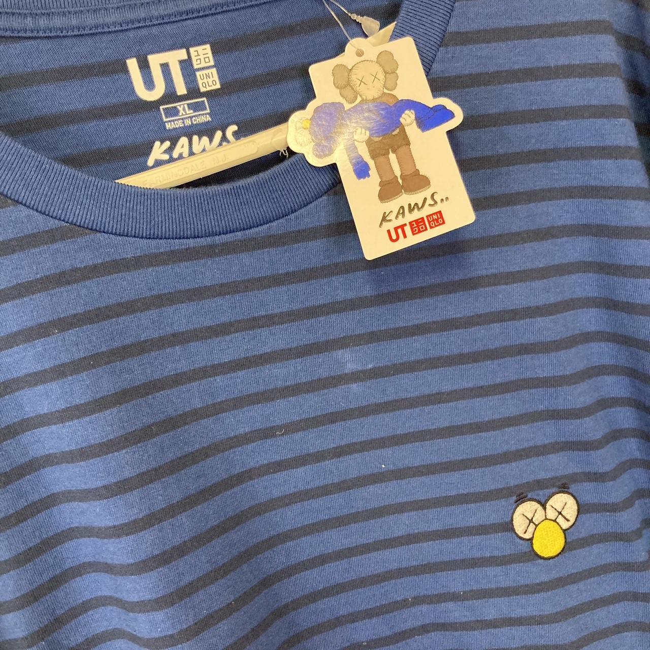 Kaws Uniqlo BFF Striped T-Shirt