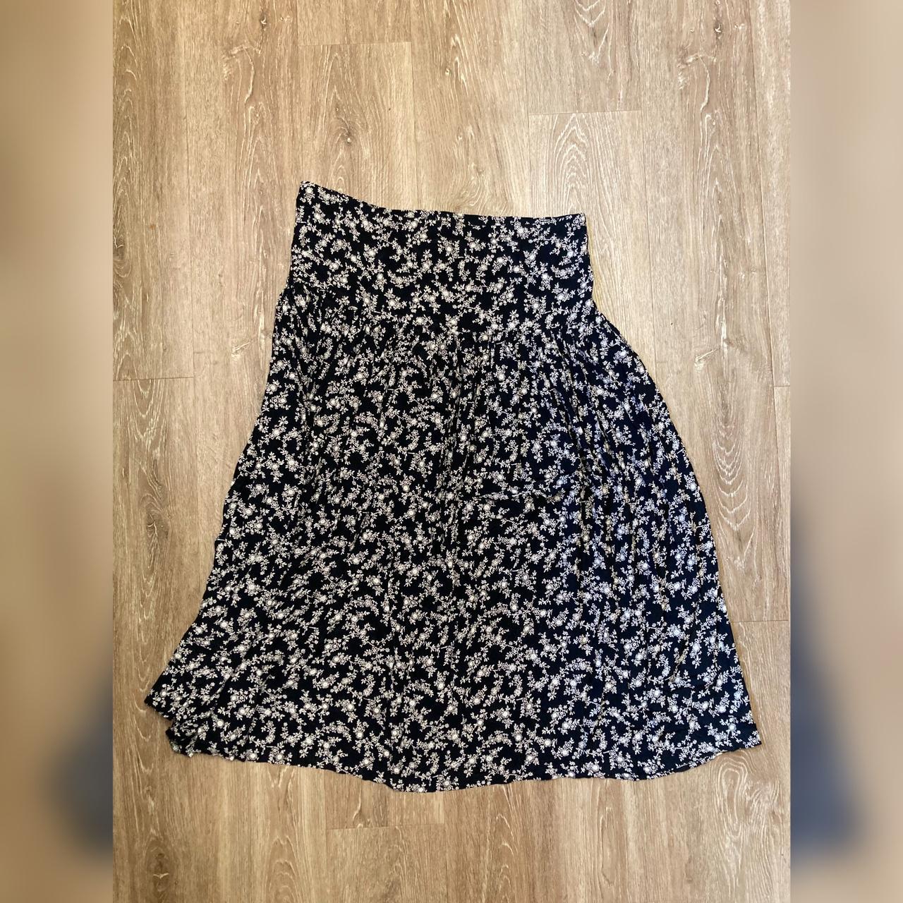 ABS Floral Maxi Skirt