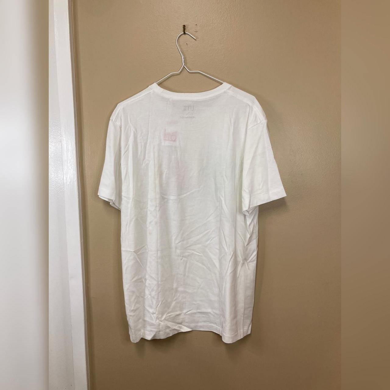 Kaws Uniqlo Logo T-Shirt White Japanese Sizing