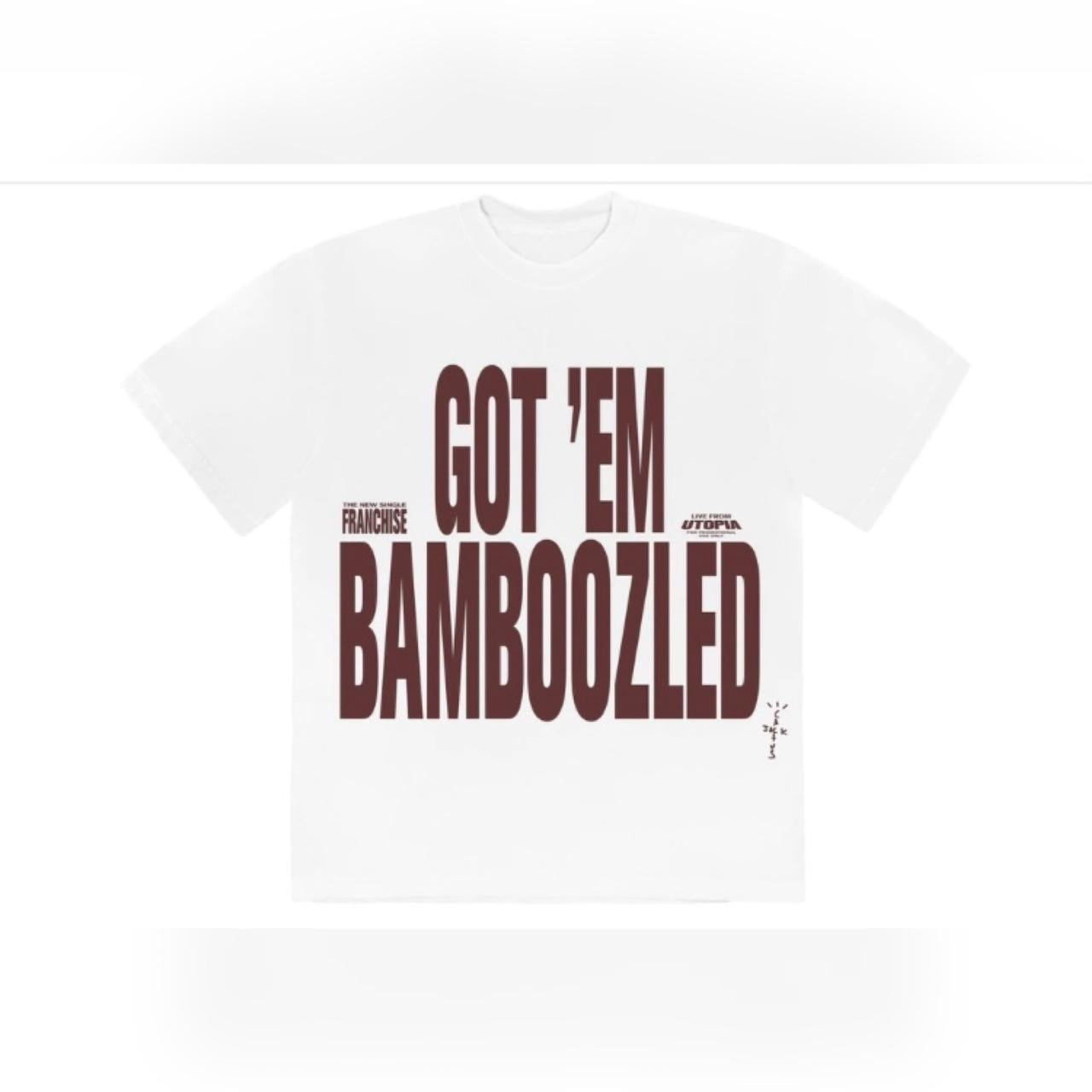 Travis Scott Franchise Promo II Bamboozled T-Shirt White