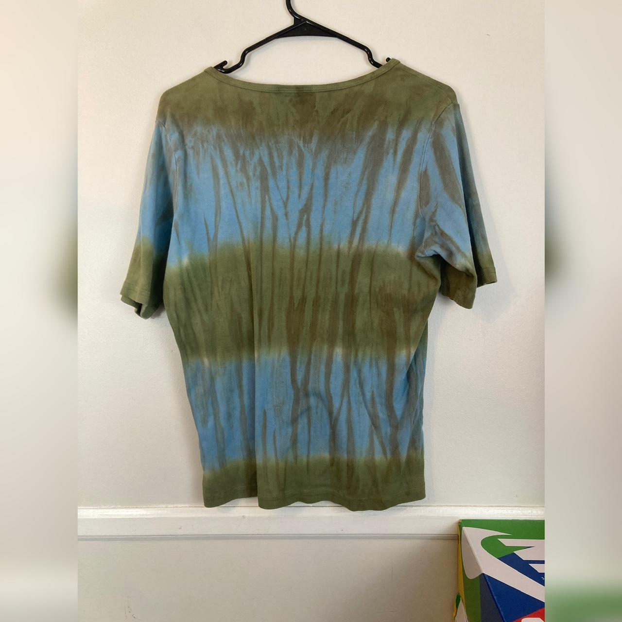 Tryst Green and Blue Tye Dye T-shirt