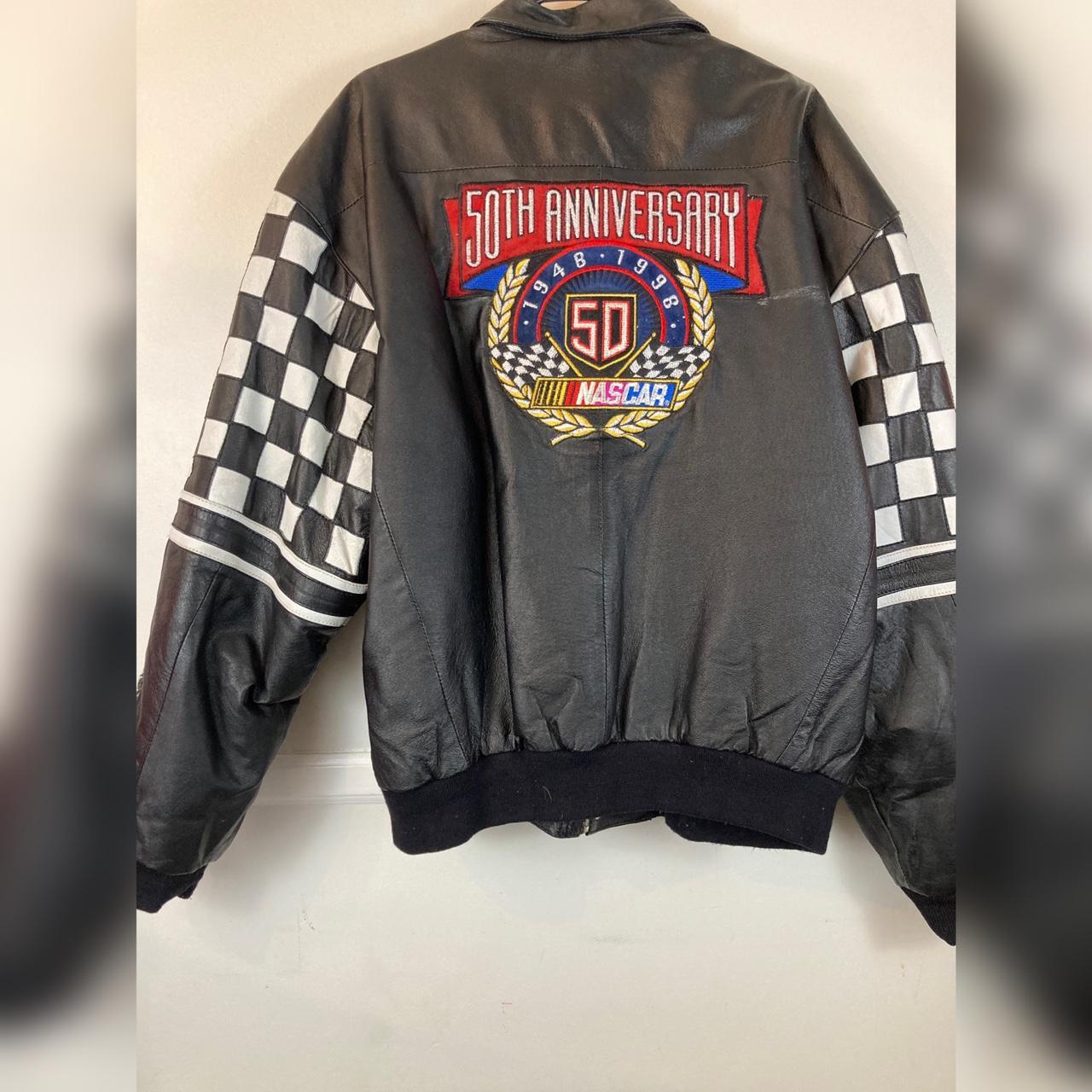 Jeff Hamilton 50th Anniversary Nascar Leather Jacket