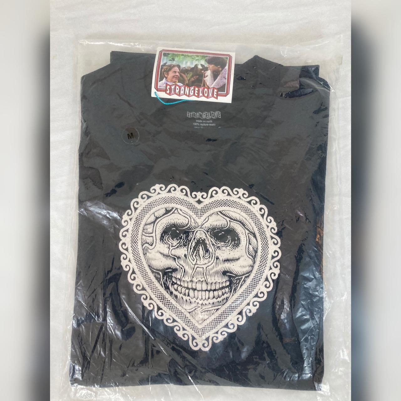 Strangelove Black Heart Skull T-Shirt Sean Cliver