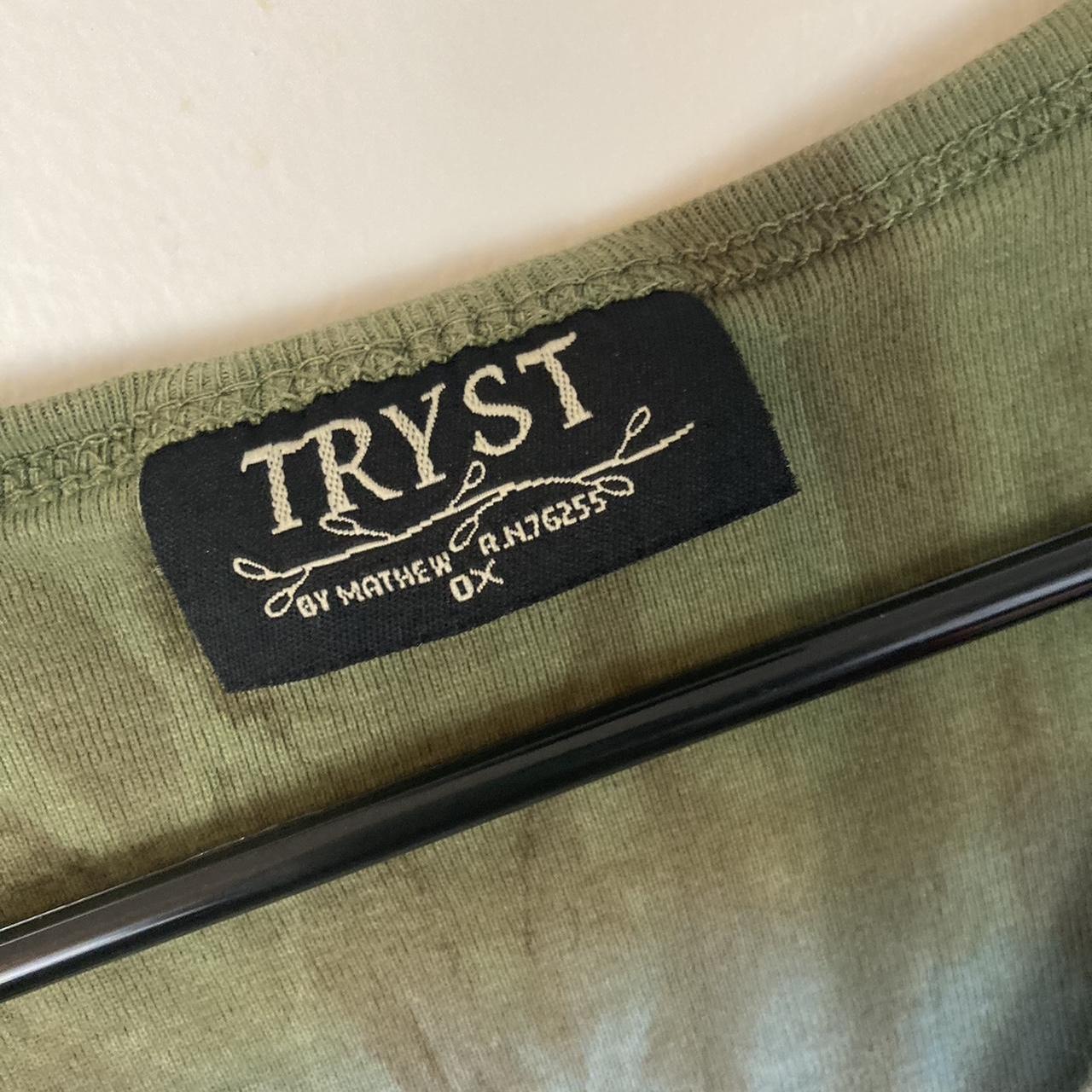 Tryst Green and Blue Tye Dye T-shirt