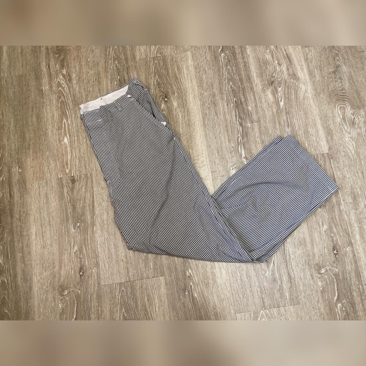 White Plains Linen Gingham Pants
