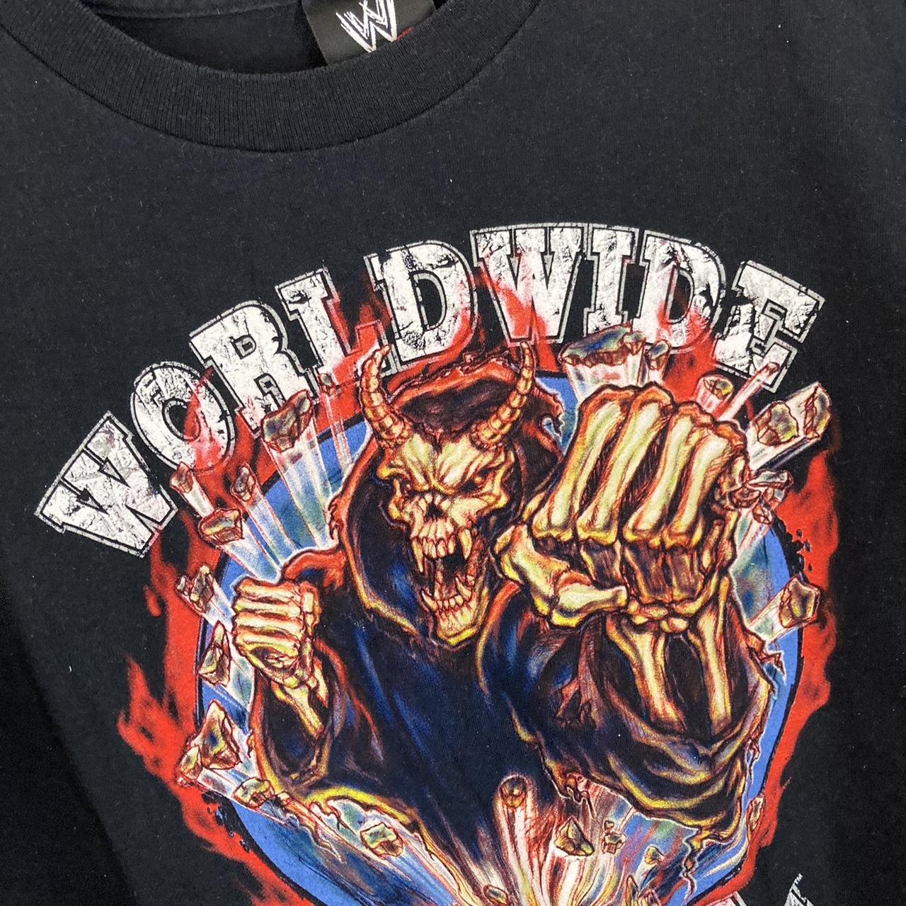2002 WWE Undertaker World Wide Evil T-Shirt