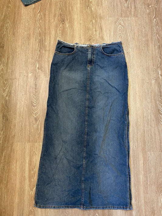 Bubblegum Maxi Denim Skirt