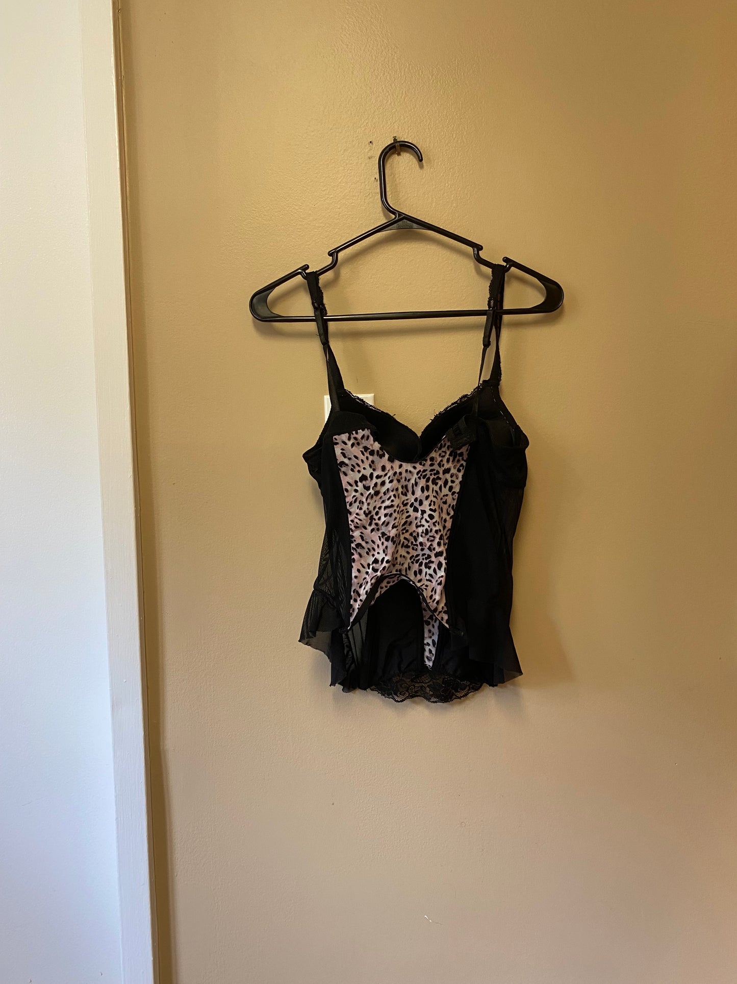 Pink Leopard Corset