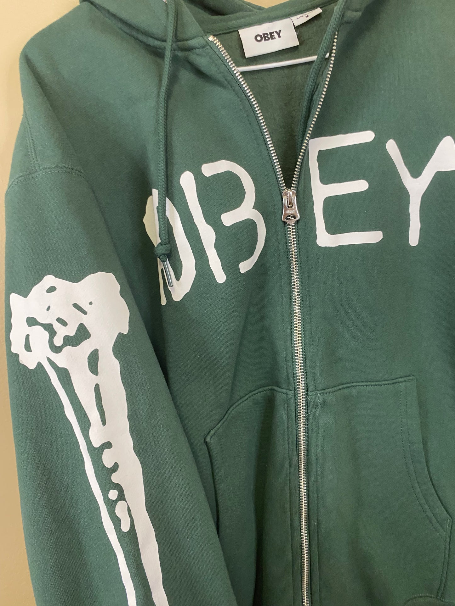 Obey No Such Thing as Free Lunch Zip Up Hoodie