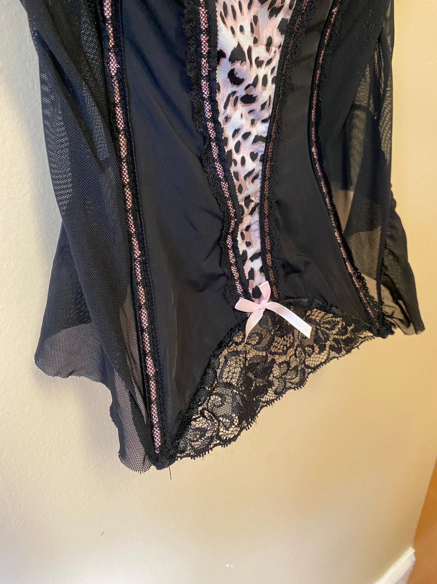 Pink Leopard Corset