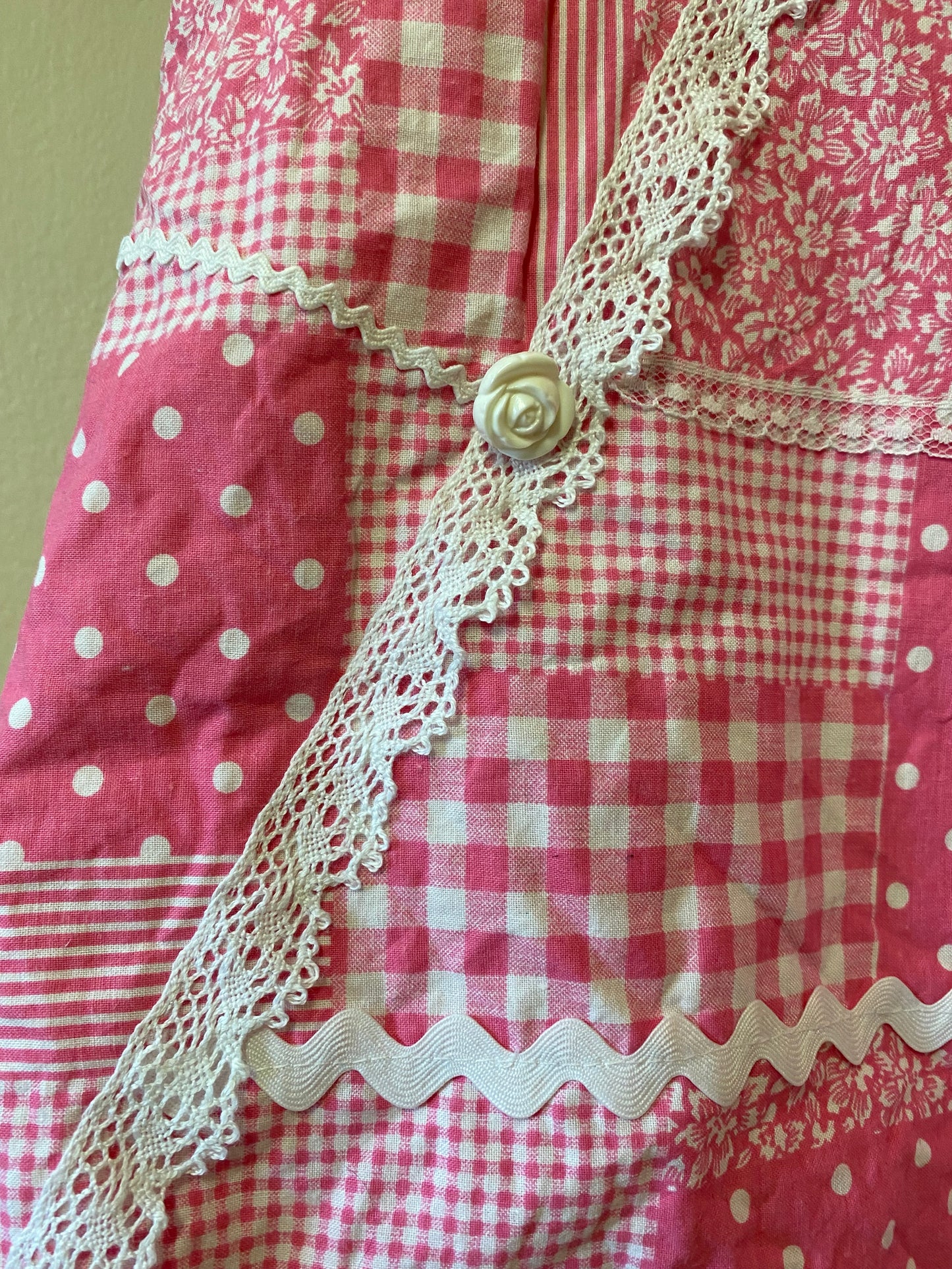 Pink Patchwork Vest