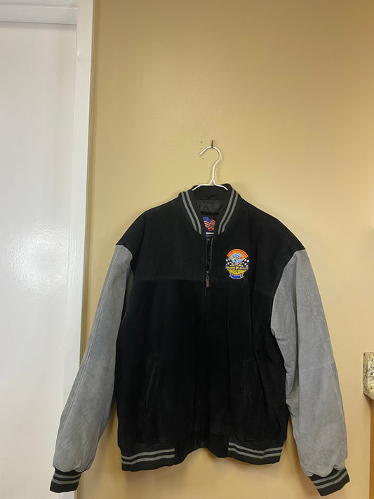 USA Leather Reno Air Race Assoc Bomber Jacket