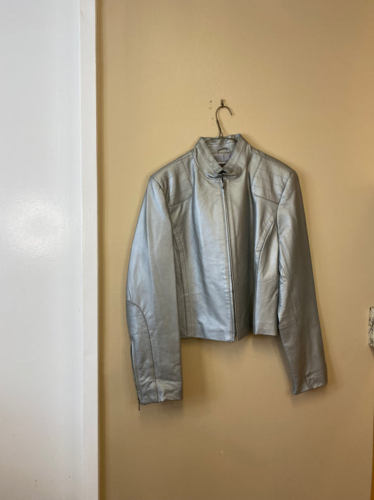 John Paul Richard Silver Moto Jacket