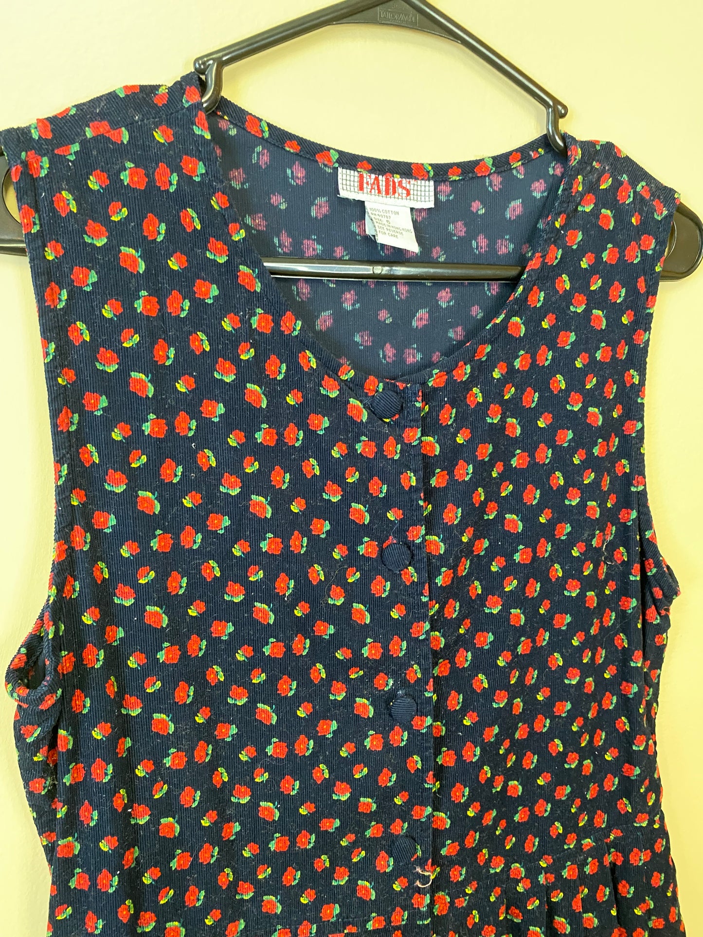 Fads Floral Corduroy Dress