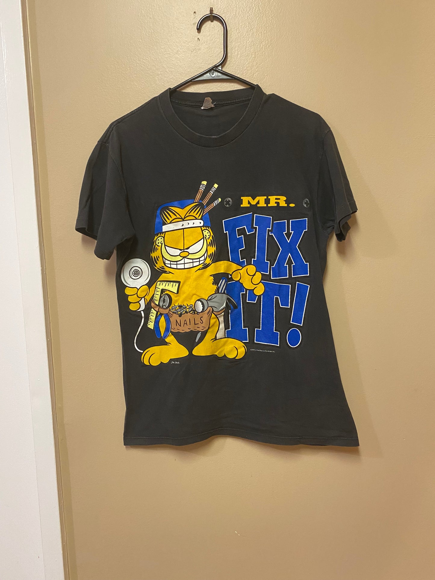 Sun Sportswear Jim Davis Mr Fix It Garfield T-Shirt