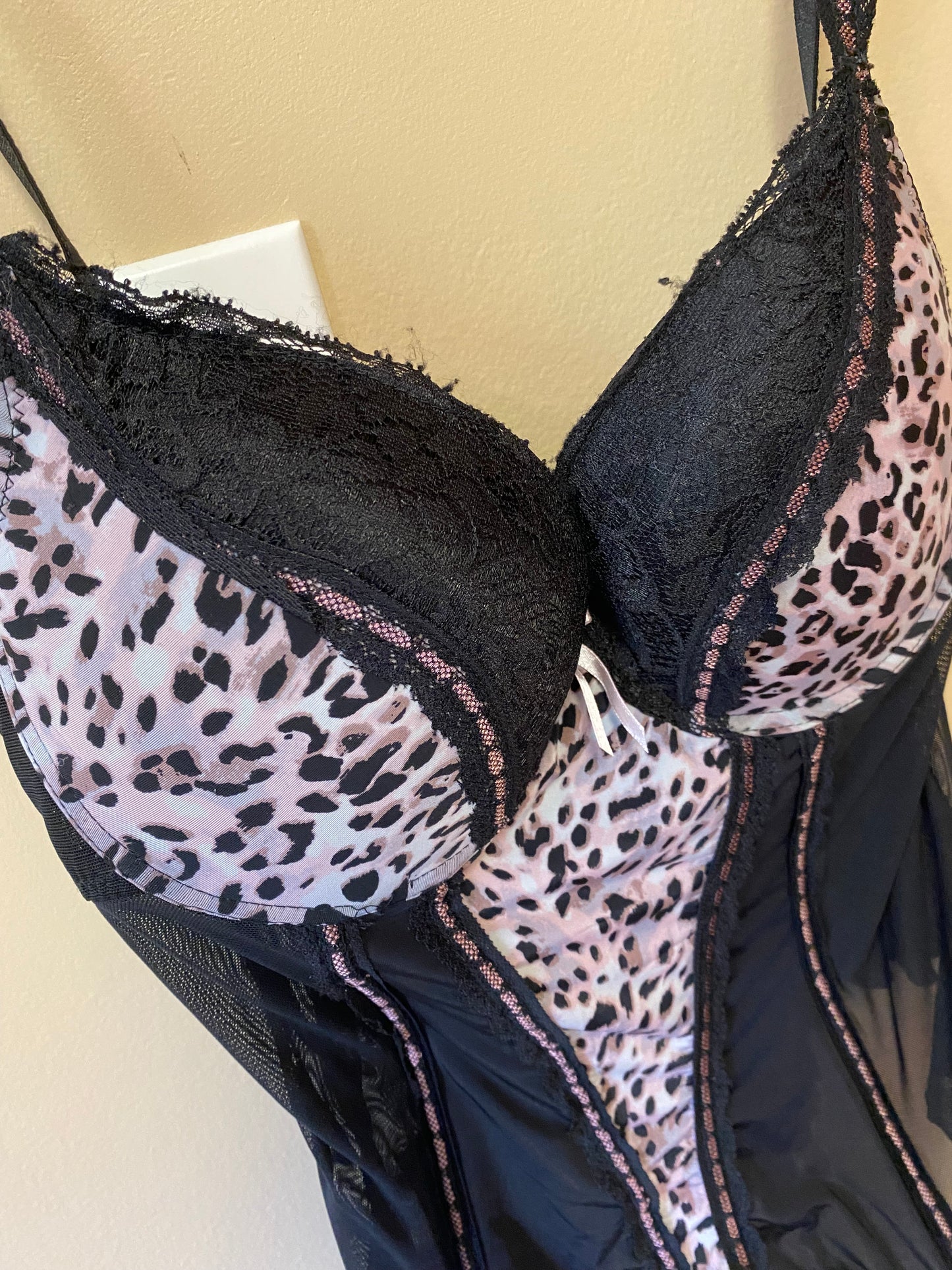 Pink Leopard Corset