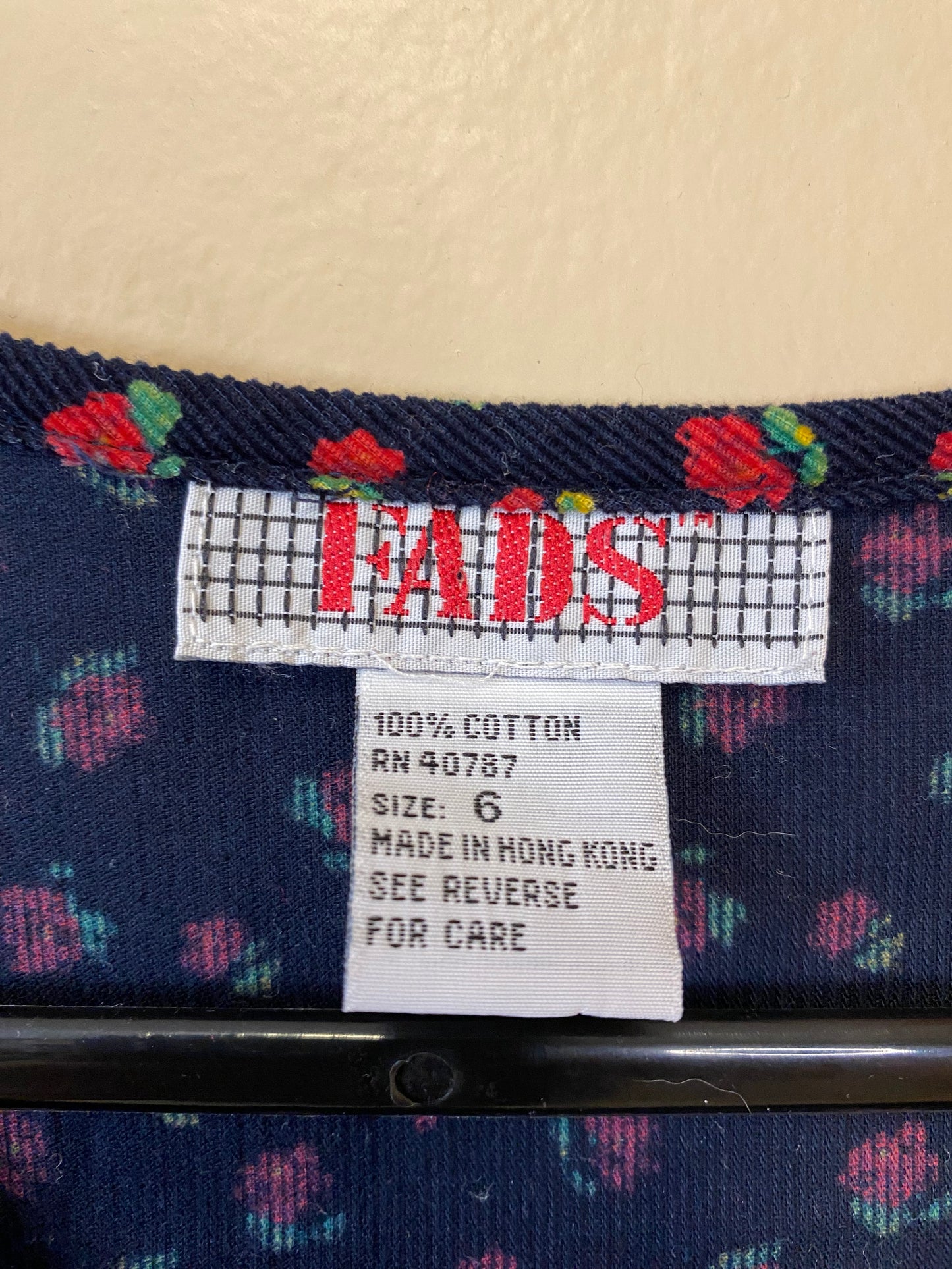 Fads Floral Corduroy Dress