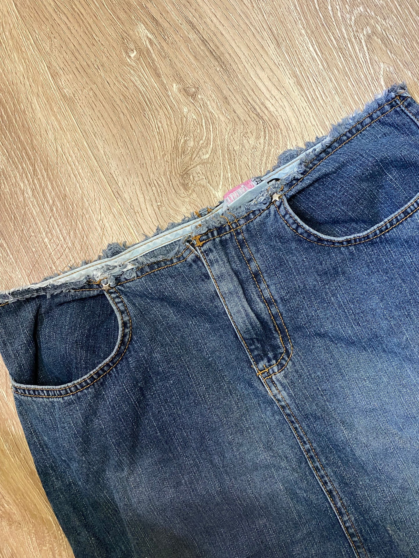 Bubblegum Maxi Denim Skirt