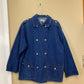 Crazy Horse Denim Trench Jacket Midi Length