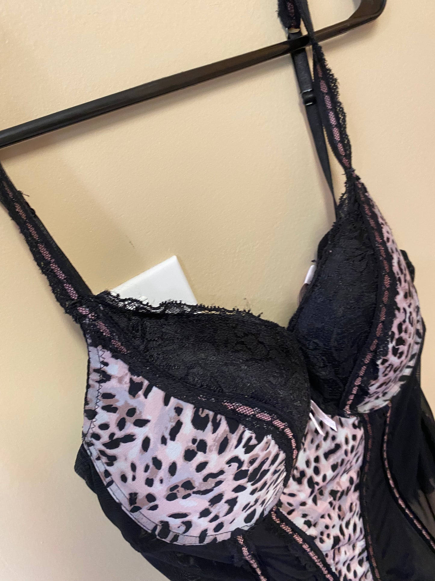 Pink Leopard Corset