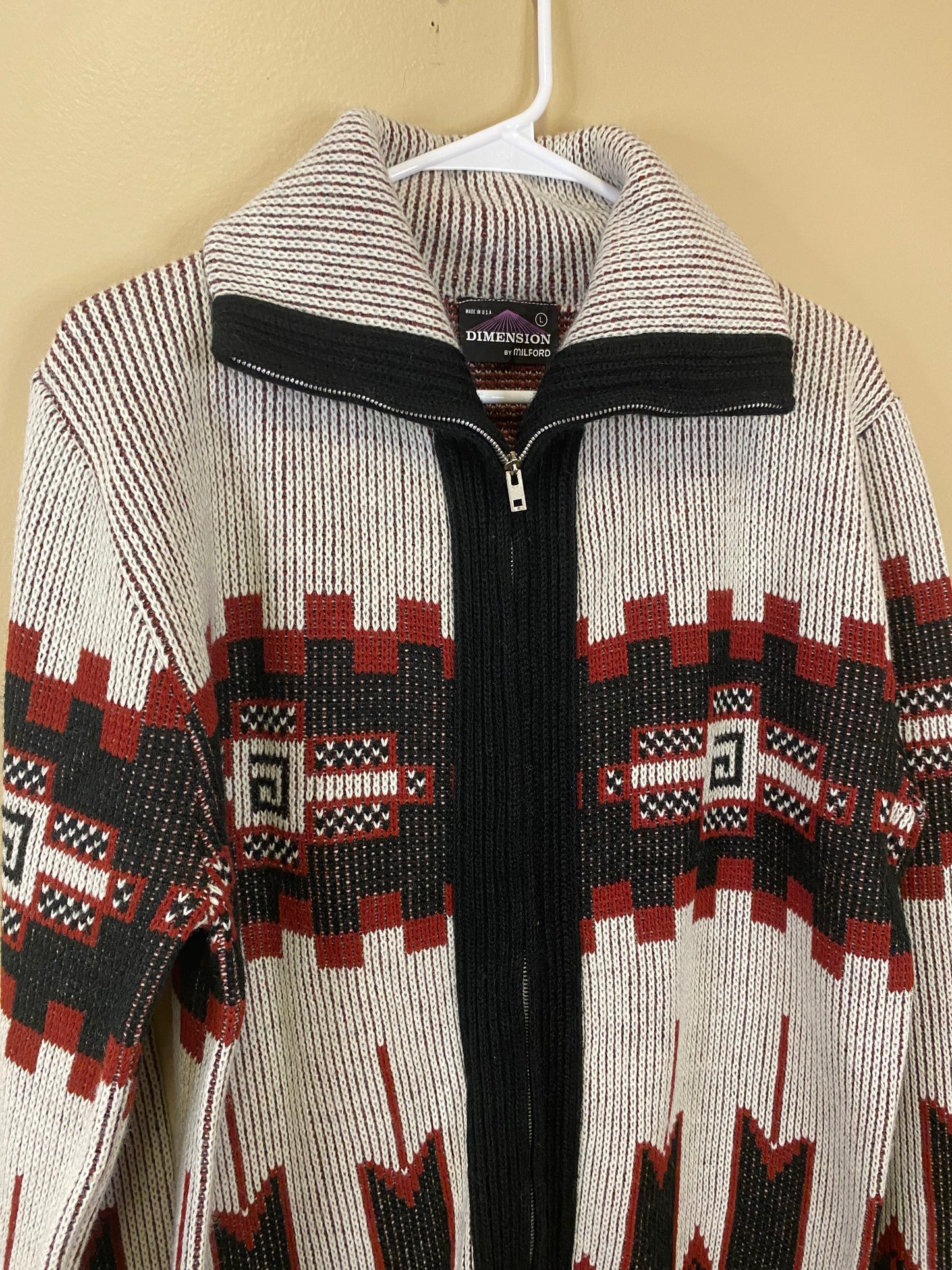 Dimensions by Milford Zip Up Sweater