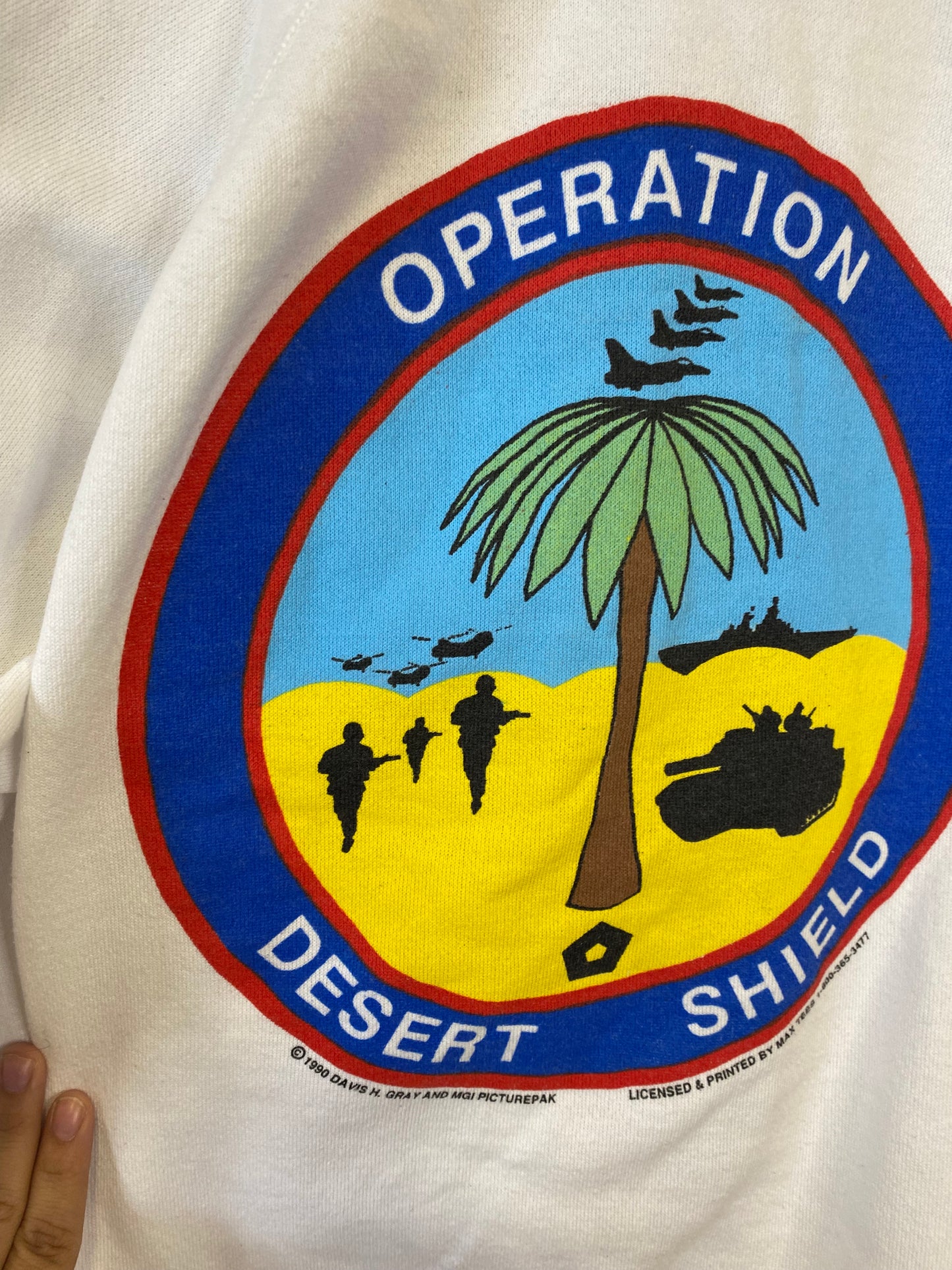 1990 Davis H Gray Operation Desert Shield Sweatshirt