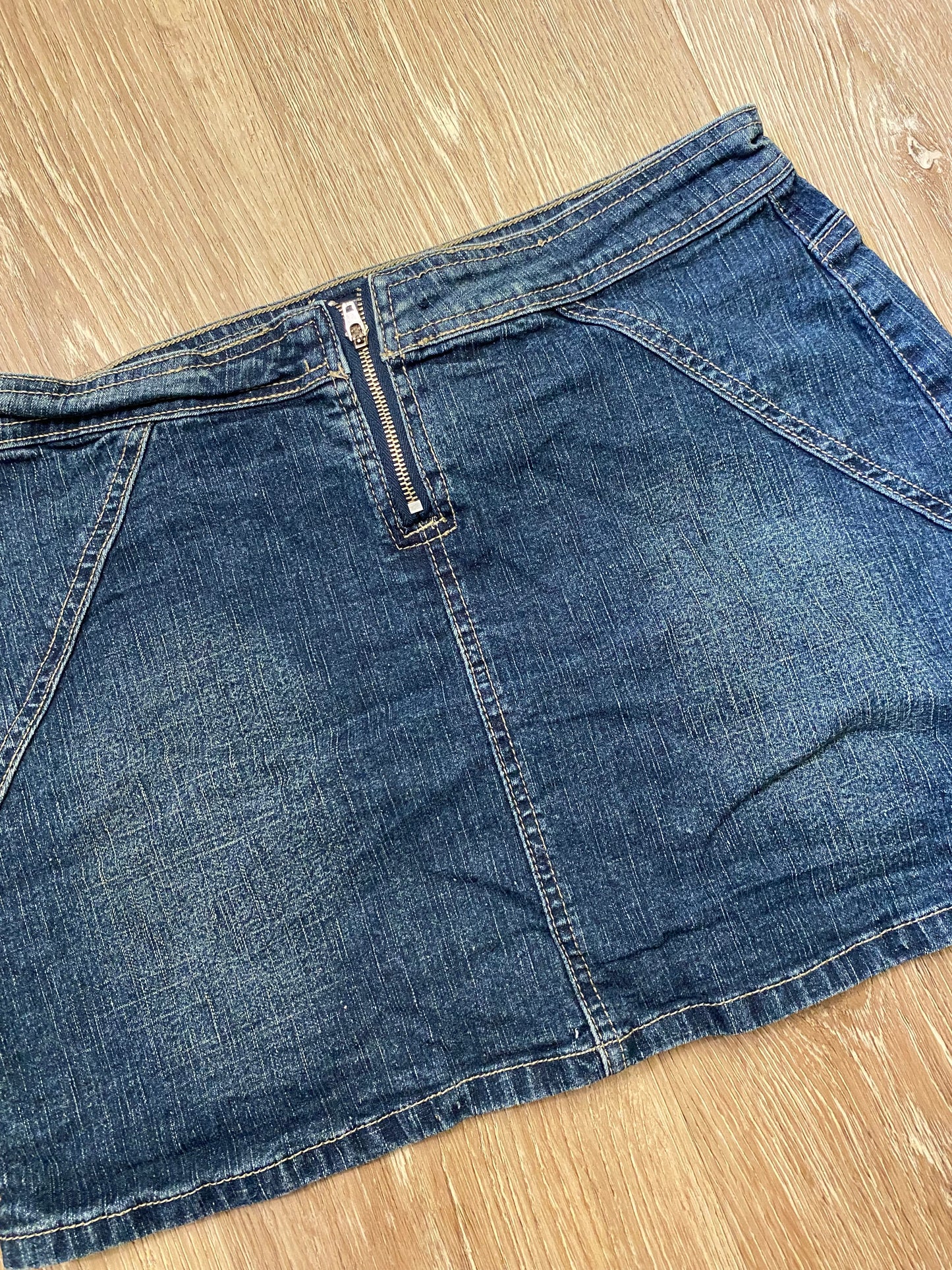Blue Asphalt Mini Skirt
