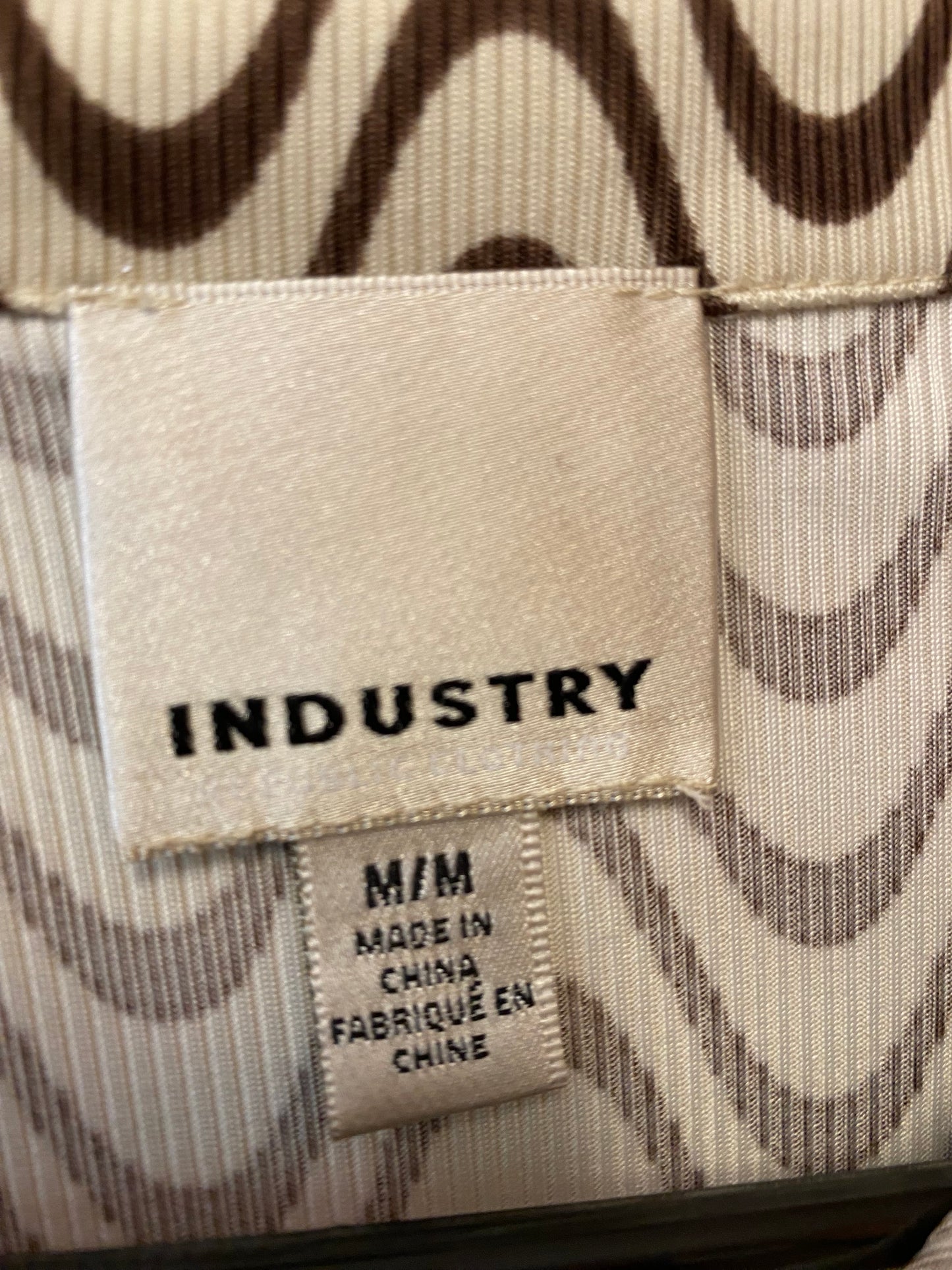 Industry Squiggle Long Sleeve Button up