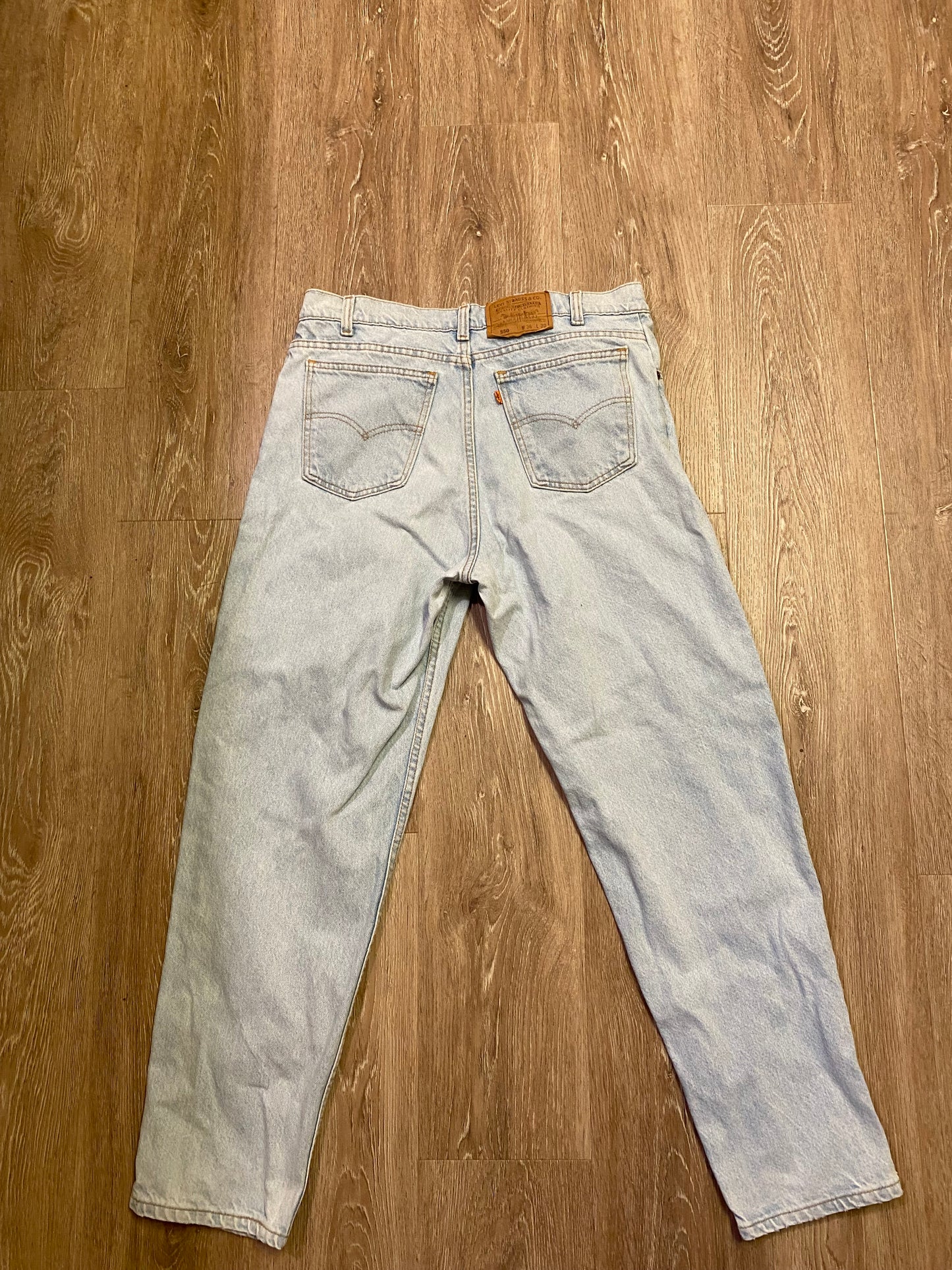 Levi 550 Orange Tab Jeans