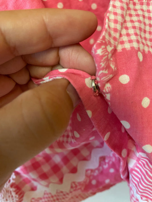 Pink Patchwork Vest