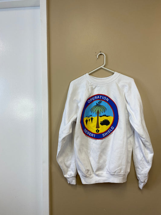 1990 Davis H Gray Operation Desert Shield Sweatshirt