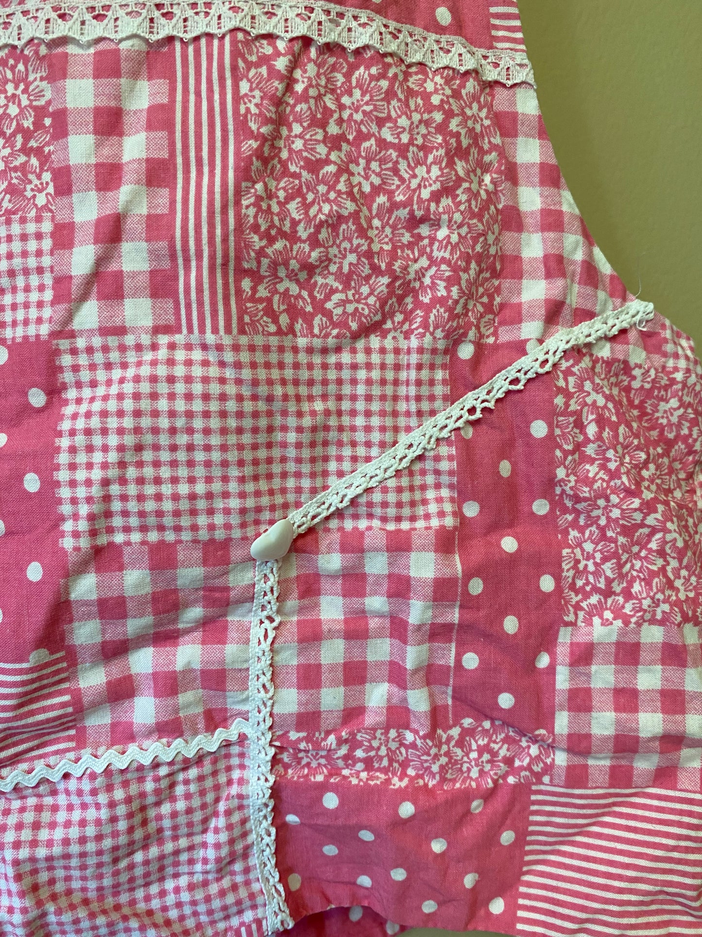 Pink Patchwork Vest