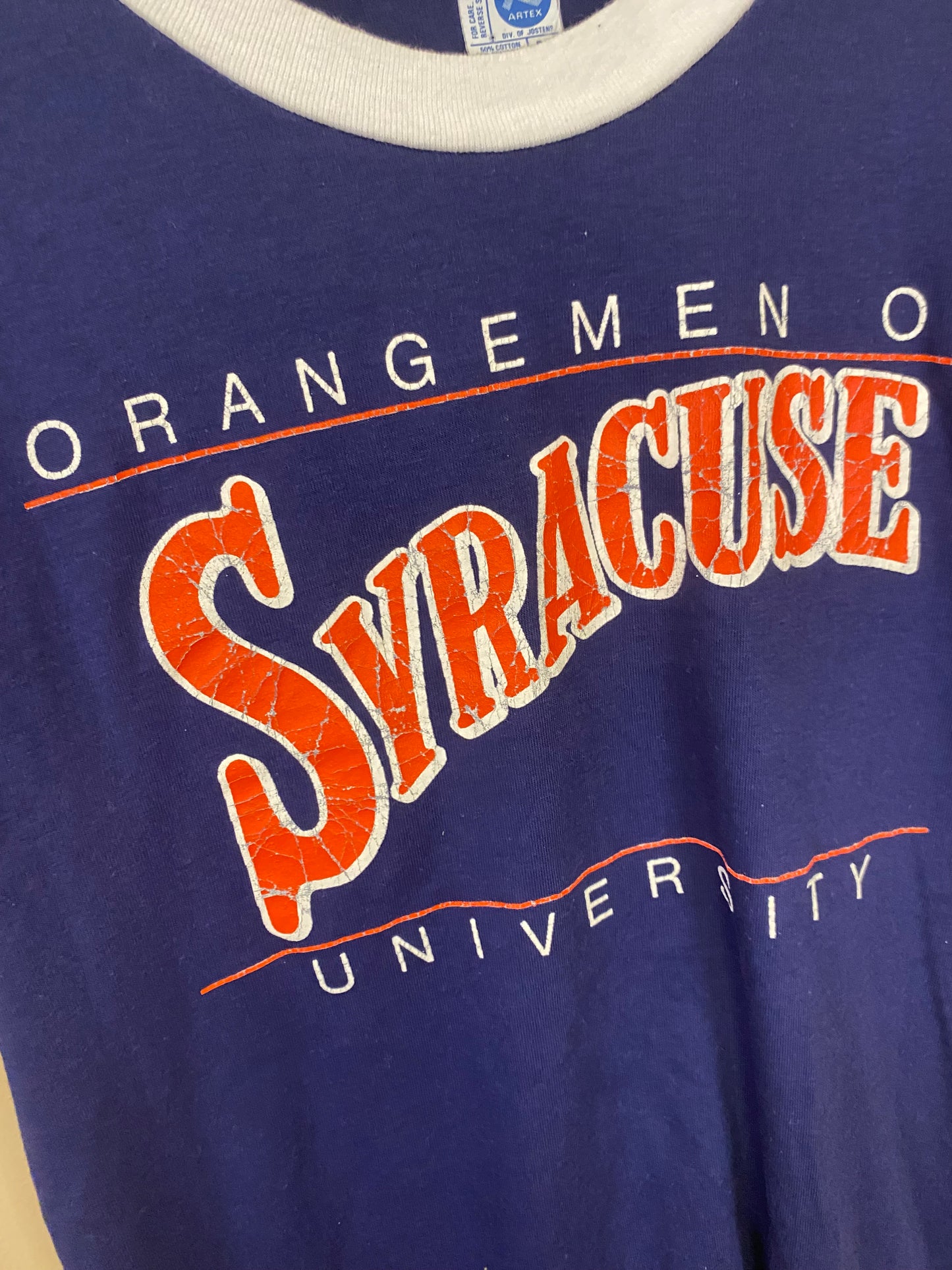 Artex Orange Men of Syracuse University Ringer T-Shirt
