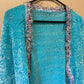 Untagged Shiny Velour Cardigan