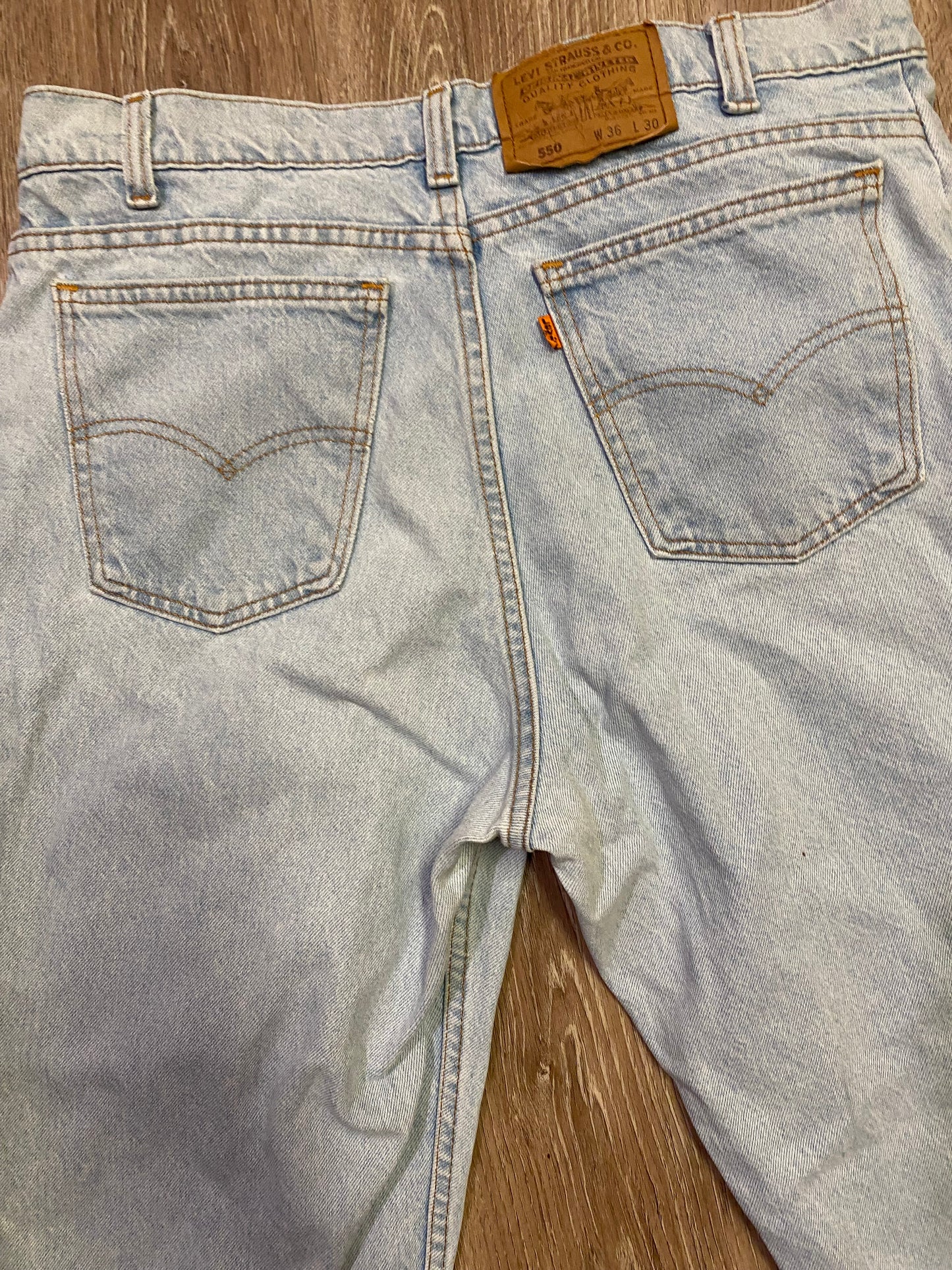 Levi 550 Orange Tab Jeans
