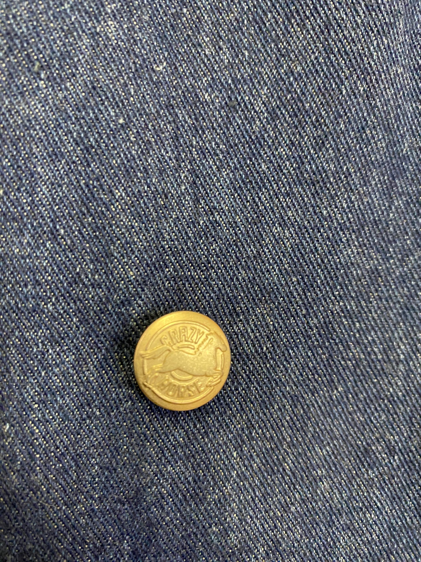 Crazy Horse Denim Trench Jacket Midi Length