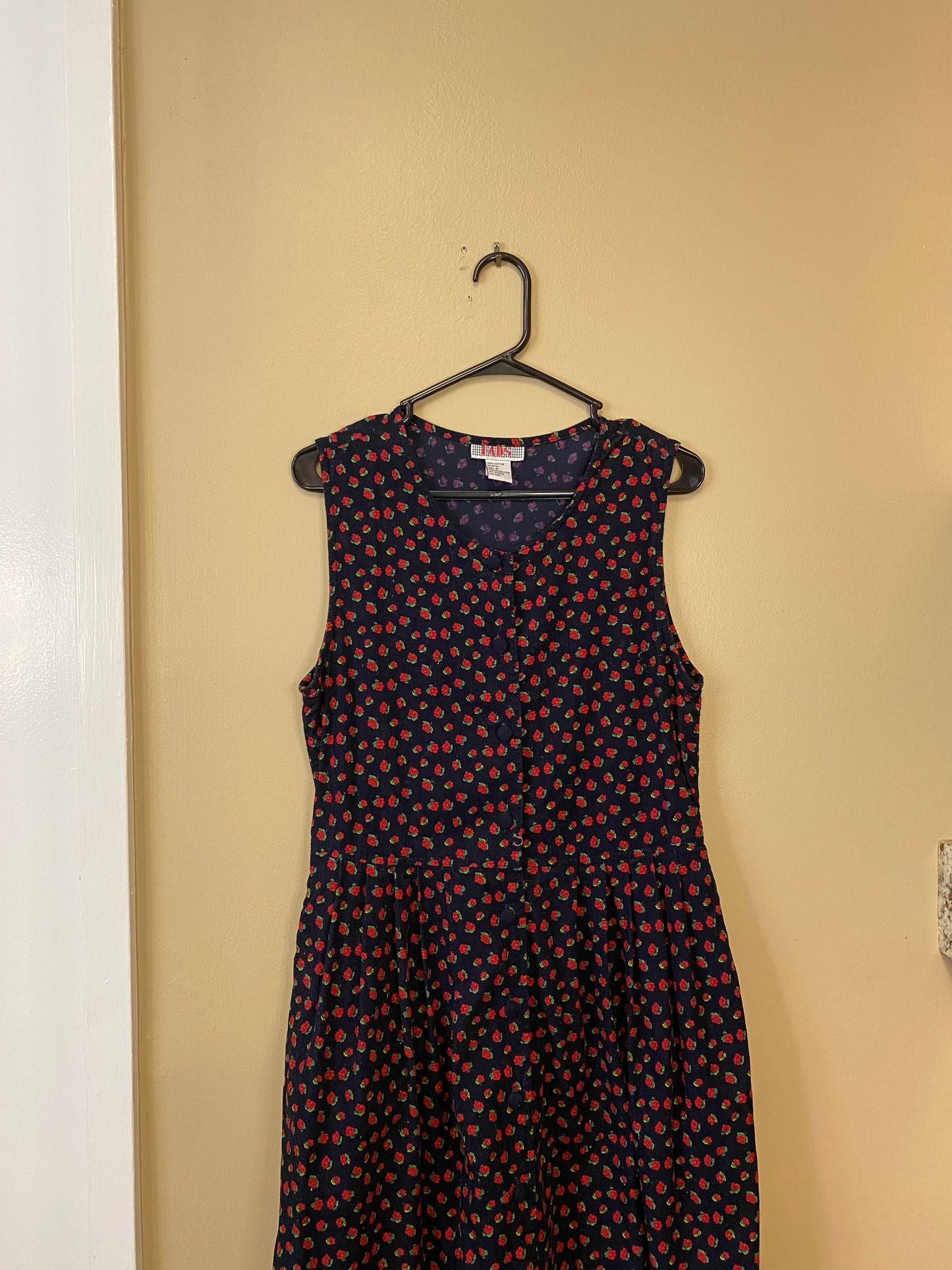 Fads Floral Corduroy Dress
