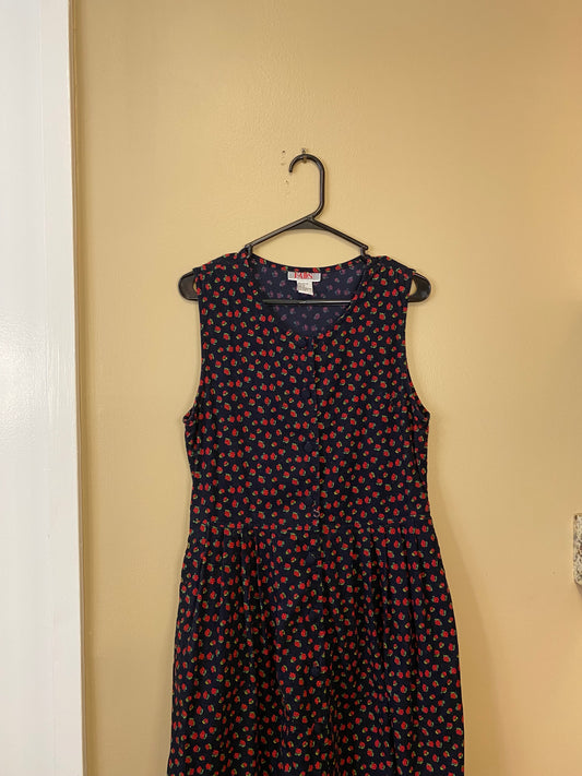 Fads Floral Corduroy Dress