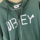 Obey No Such Thing as Free Lunch Zip Up Hoodie