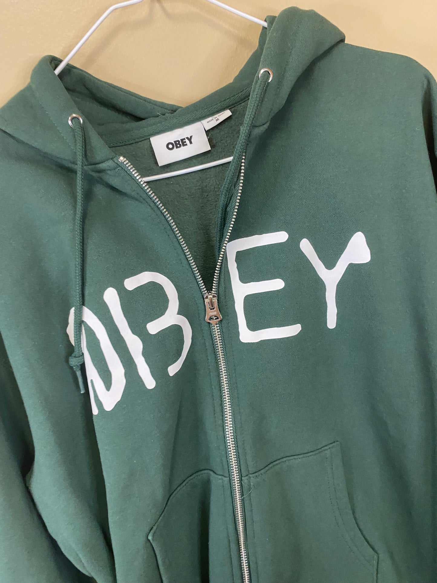 Obey No Such Thing as Free Lunch Zip Up Hoodie